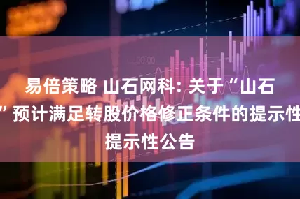 易倍策略 山石网科: 关于“山石转债”预计满足转股价格修正条件的提示性公告